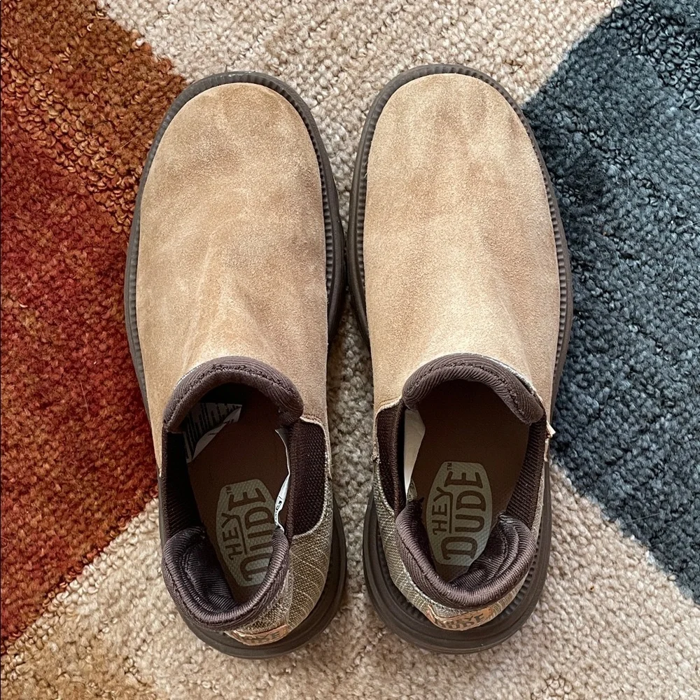 Hey Dude Women’s Branson Boot Suede Loafers, Cognac - Picture 2 of 15